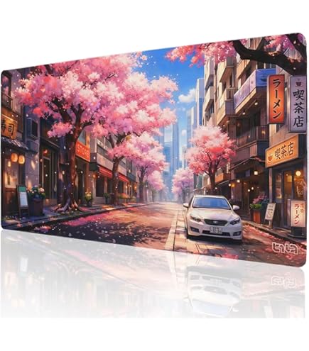 Tilt Gaming Muismat XXL 80x30 cm | Multifunctionele Mouse Pad | Grote en Antislip Desk Mat | Waterdichte Bureau Onderlegger | Verbetert Precisie en Snelheid (Old Japanese Temple