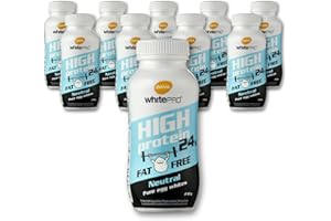 ‎DAVA DAVA whitePRO™ Flüssiges Eiklar 10x220 ml Flaschen – 24 g reines Eiweiß pro Flasche