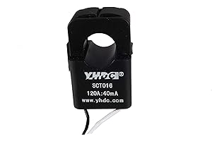 YHDC Split Core Current Sensor SCT016 120A/40mA Current Transformer in Black color