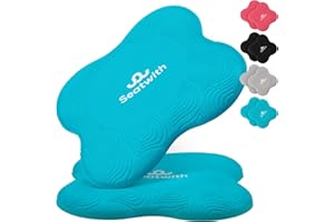 Seatwith Yoga Knee Pads (Pack of 2) - Pilates Cushion with Transport Bag + Training PDF Instructions - Maximum Relief & Support for The Knees, Wrists & Elbows - 8 x 8 inches