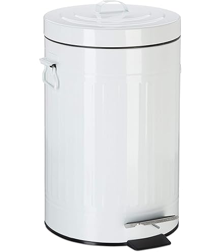 Ensemble Salle De Bain Eluno Framura - Poubelle 5L Avec Couvercle Amorti + Brosse WC Design Métal Et Bambou