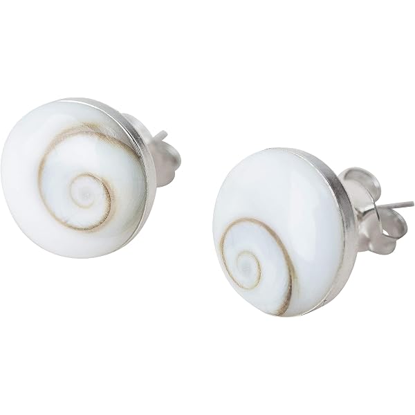 Laimons Orecchini A Pressione Donna - Disco Rotondo In Argento Sterling 925 Con Turchese - Diametro 9 Mm - 3