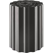 Rasenkante 30 Cm Hoch, 9 M Lang – Grau Anthrazit, PET-Folie, Made In Germany