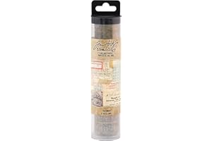 TIM HOLTZ IDEA-OLOGY Tim Holtz, Advantus Collage Paper Document Papier Semi-Transparent, Multicolore