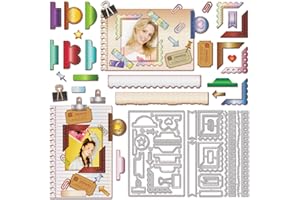 ‎GLOBLELAND GLOBLELAND Metall-Fotodekoration, Eckstanzform, Kartenrahmen-Stanzform, Metallplaner-Broschürenstanze Für DIY, Scrapbooking, Fotoalbum, Dekorative Prägung, Papierkarte, 6x4.1,(5) cm