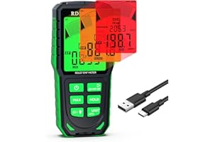 RDINSCOS Rilevatore Onde Elettromagnetiche 3 in 1 Rilevatore Campi Elettromagnetici EMF - Misuratori di radiazioni digitali ricaricabili per EF,MF,RF,WiFi, Microwave RF