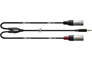 Cordial CFY 3 WMM Cavo di interfaccia e Adattatore 3.5mm 2X XLR Nero