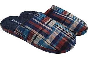 de fonseca Brunico Ciabatte Invernali, Calde Pantofole Chiuse per Uomo, Ciabatta con Pelo per Casa