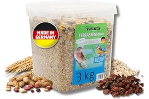 Eggersmann volaris TerrassenMix 3 kg - schalenloses Wildvogelfutter, Körnermischung für eine ganzjährige, schalenfreie Fütterung