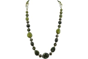 Bocar Collana lunga multistrato donna perline mano collana Chian regalo (NK-10349)