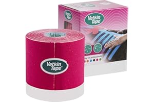 VetkinTape® Kinesiologie Tape für Tiere - (6cm*5m) | Kinesiotape für Pferde und Hunde | Latexfrei und TÜV-zertifiziertes Kinesiotapes | 25%+ stärkere Acryl-Klebeschicht (Rosa)