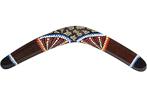 Australian Treasures - Boomerang: Boomerang in Legno Fatto a Mano da 50 cm
