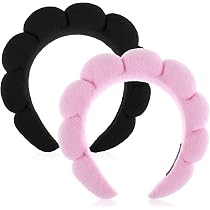 Set De 3 Bracelets Absorbants Microfibre - Pour Lavage Visage, Douche, Yoga, Sport (blanc, Gris, Rose)