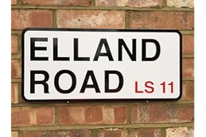 EpochSign Leeds United Elland Road Street Sign Street Sign 8X12 inches