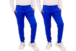 biyya® 2 Pack Boys Girls School PE Fleece Jogging Bottom Kids Fleece Tracksuit Bottom Trousers School Uniform 5-14 Years