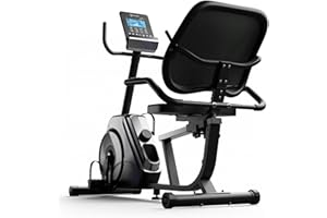 Capital Sports Velo Semi-Allongé Appartement, Vélo Elliptique Couché pour Maison, Vélos Elliptiques Magnétique, Vélo Semi Allongé d'Appartement H/F avec Support de Tablette et Ecran LCD