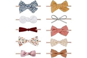 DRESHOW 10 Pcs Bebé Niña Diademas Bebé Hairband de los Bebés Recién Nacidos Diademas de Bebé Diadema Elástica Bebé Niñas Banda Para Cabeza Accesorio