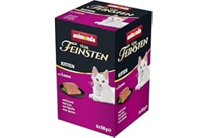 animonda Vom Feinsten Cibo umido per gatti in crescita del primo anno di vita, con agnello, 6 x 100 g