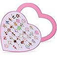 36 Pièces/ensemble Bagues Ajustables Pour Enfants, Bague Ouverte En Cristal Avec Cœur Pour Enfants, Cadeau De Fête D'anniversaire Sans Boîte