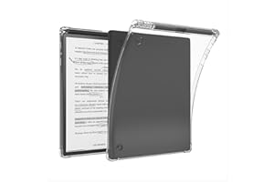 GIOPUEY Coque pour Kobo Elipsa 2E, Housse avec Fente pour Stylo, Coque arrière en TPU Souple, Protection Airbag Étui - Transparent