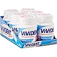 Vivident Xylit Chewing Gum Senza Zucchero, Gusto Menta, Confezione da 6 Mini Barattoli, 46 Gomme da Masticare Ciascuno
