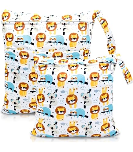 Bolsas Impermeables Reutilizables 2 Unidades 40x30cm - Para Ropa Mojada, Pañales, Playa O Gimnasio, Con Cremallera