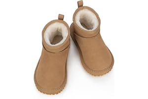 Mishansha Bambini Stivali da Neve Antiscivolo Stivali Invernali Caldi Bambino Bambina