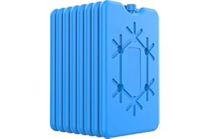 sunVigorous Ghiaccio per borsa termica - Borsa Termica - 2/4/8 ogni 200 ml mattonelle ghiaccio Sacchetto sottile riutilizzabile per il congelamento, mantenere gli alimen freschi