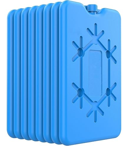 PARENCE Blocs Réfrigérants Réutilisables 500 Ml Bleu – Accumulateur De Froid 180x115x32 Mm, Glacière Pique-Nique Camping Randonnée
