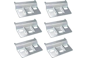 GIAK Płyta nośna, metalowa płyta nośna, szyna montażowa do szafek wiszących, 6 szt., 60 mm, stal ocynkowana, mocowanie ścienne do szafek wiszących (A)