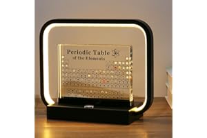 Healand Periodensystem mit echten Elementen, Periodensystem der Elemente mit echten Elementen Periodensystem der Elemente aus Acryl - geeignet für Lehrer Kinder Schülerinnen,B(black)