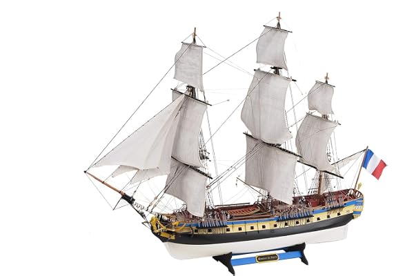 Artesanía Latina - Maquette de Bateau en Bois - Frégate Française, Hermione La Fayette - Modèle 22517-N, Échelle 1:89 - Modèles à Assembler - Niveau Moyen