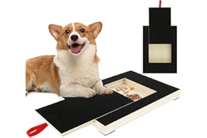 TOABOA Griffoir pour chien avec boîte à friandises - 35 x 25 x 3 cm - Sans stress - Pour griffes de chien - Alternative à la ponceuse à griffes pour chien