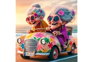 CEOVR Diamond Painting 5D Diamond Painting Kit Completo,Tiempo Feliz Pintura de Diamantes Arte 30x40 cm,Ancianos Felices DIY Diamond Art Kits Adulto Principiante