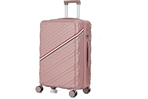 CALDARIUS 2PC Suitcase Set | Lightweight | Hard Shell Suitcases | 4 Silent Dual Spinner Wheels | TSA 3 Digit Combination Lock | Aluminium Telescopic Handle | 2 Pcs Luggage Sets (Rose, Large)