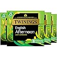 Twinings English Afternoon Tea | Light, Delicate & Refreshing Black Tea | Multipack Bulk Buy, 320 (4 x 80) Biodegradable Tea Bags