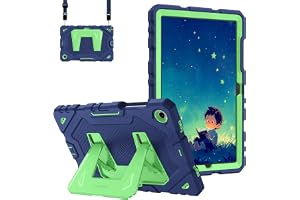 Fintie barnfodral för Samsung Galaxy Tab A11 Plus/Tab A9 11 tum 2025 | Robust, stöttåligt helkroppsskydd med integrerat stativ, marinblå