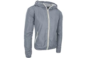 Evoga Giubbotto giacca uomo primavera estate casual impermeabile giubbino jacket con cappuccio