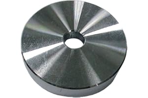 Reloop RP Puck - apto para todos los tocadiscos, para tocar discos de vinilo de 7", plateado