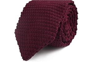 AUSCUFFLINKS Green Knit Skinny Tie | 5 Year Warranty | Gifts for Men | Groomsmen Accessories | Wedding Tie