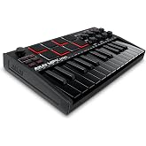 Akai Professional MPK Mini MK3 USB MIDI Klavye Controller, 25 Mini Tuş, Arkadan Aydınlatmalı 8 Bateri Pedi, 8 D&uuml;ğme ve M&uuml;zik 