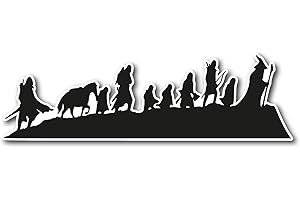 Epic Modz Lord of the Rings Inspired Middle Earth Journey Vinyl Decal Sticker - Car, Window, Wall, Laptop, Glass, LOTR, Hobbit