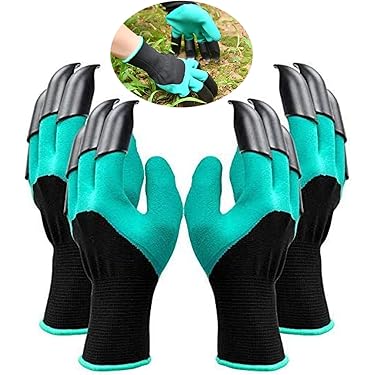 QWORK® Doornveilige tuinhandschoenen voor dames en heren, lange leren QWORK® Doornveilige tuinhandschoenen voor dames en heren, lange leren