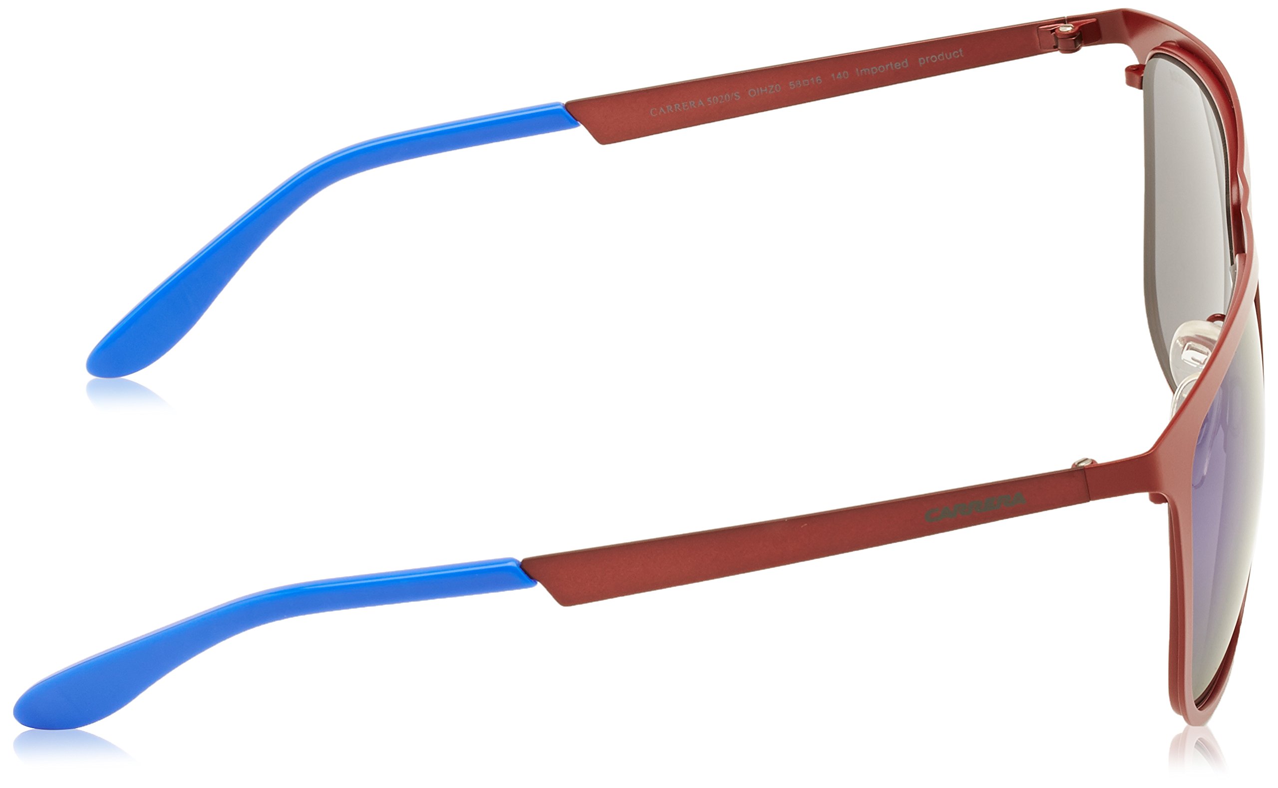 Carrera-5020S-Z0-OIH-Gafas-de-Sol-para-Hombre-Rojo-Matte-BurgundyML-Blue-58