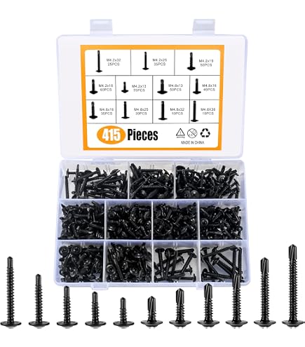 Vis Auto-perceuses Cruciforme #6 X 16mm Inox Acier 100 Pièces - Lot Neuf Uxcell