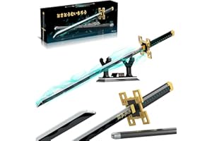 HIGH GODO Demon Schwert Klemmbausteine,771 Teile 39.3 Zoll Anime Cosplay Katana Schwert Bausteine Set mit Ständer Kompatibel Geschenk für Animes Fans Erwachsene und Jugendliche ab 14+ Jahre