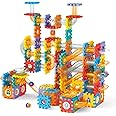 Arabest Marble Run Building Blocks, 286pcs STEM Building Race Track Toys for Kids Ages 4-12, with 16 Marbles, Early Educational and Learning Toys for Children's Day and Birthday Gift
