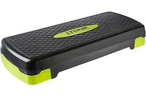 Plataforma de Paso aeróbico Tone Fitness | Paso de Ejercicio | Tamaños completos y compactos
