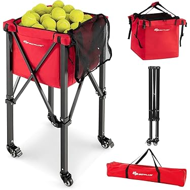 Sac Seau Rond Pour Balles De Tennis - Noir, Capacité 70-80 Balles - Nylon Résistant, Idéal Pour Tennis, Badminton, Ping-pong