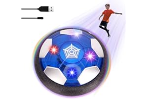 EKKONG Fútbol de Potencia de Aire Con LED - Juego de Interior Recargable Para Niños y Niñas de 3 a 12 Años - Hover Ball Con Luces - Regalo Infantil